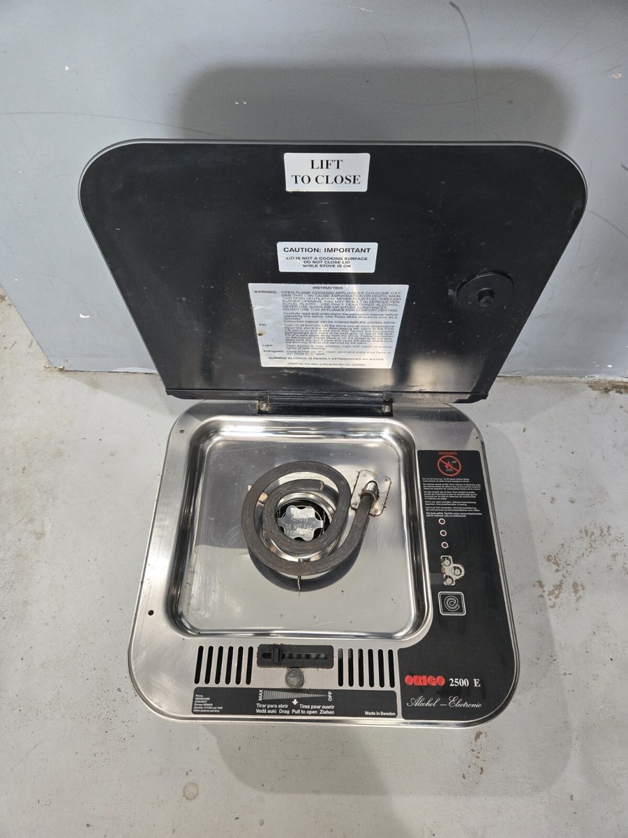 ORIGO 2500 E Marine Electric / Alcohol Stove Single Burner 2500E