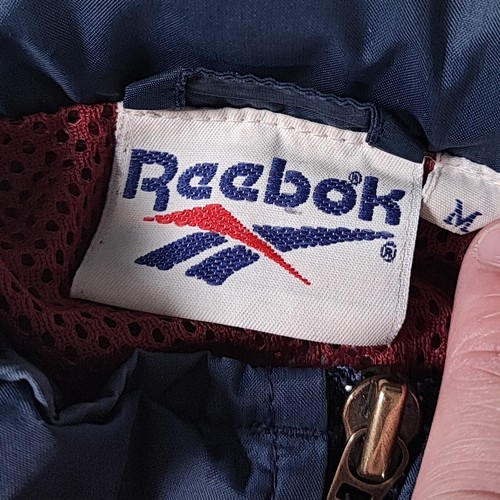 REDUCED Reebok Windbreaker Jacket Navy , Burgundy Mens Medium M - Picture 16 of 16