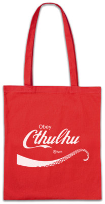 CTHULHU COLA Stofftasche Einkaufstasche Lovecraft Miskatonic H.P Fun Horror Wars