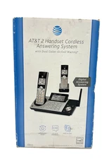 AT&T 2 Handset Cordless Digital Answering System Dual Caller ID CL83215 Sealed