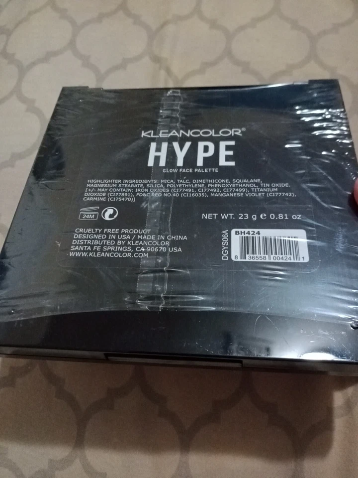 Kleancolor Hype Glow Face Palette With Mirror Sealed 9 Shades - Image 2 of 4