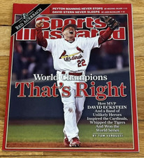DAVID ECKSTEIN 11/6/06 Sports Illustrated MINT No Label AND No UPC Clean Cover