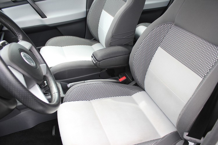 Accoudoir central pour VW Polo 9N 9N2 9N3 de 2001 à 2009 en tissu noir résistant