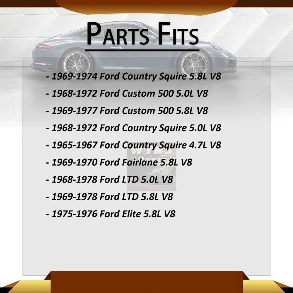 Front Engine Motor Mounts 2x For 1968-1972 Ford Country Squire 5.0L - Image 2 of 4