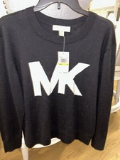 Women s Michael Kors Black Lightweight Sweater Size Small New
