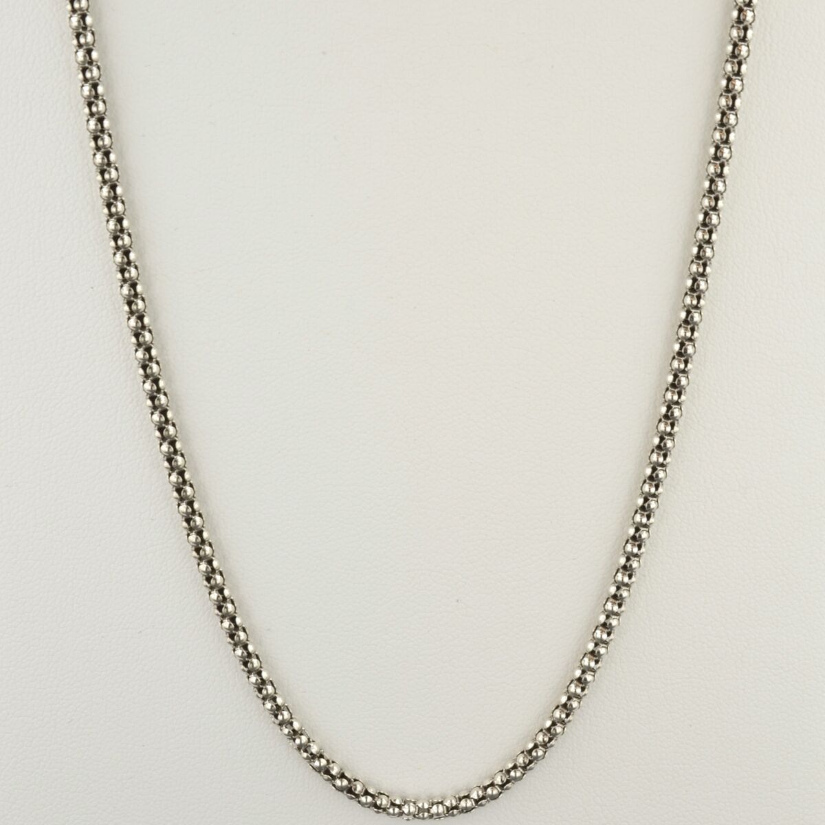 Sterling Silver Snake Chain 2.4mm Oxidized Finish 20-inch Length - Made in the USA Sterling Silver Snake Chain 2.4mm Oxidized Finish 20-inch Length - Made in the USA