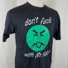 Don't F**k with Mr. Yuk! Vintage T-Shirt Large 50/50 Single Stitch Deadstock 80s