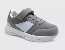 Cat  Jack Sneakers Sz 5 Toddler Boy  s Gray White Geri Slip-On Shoes New