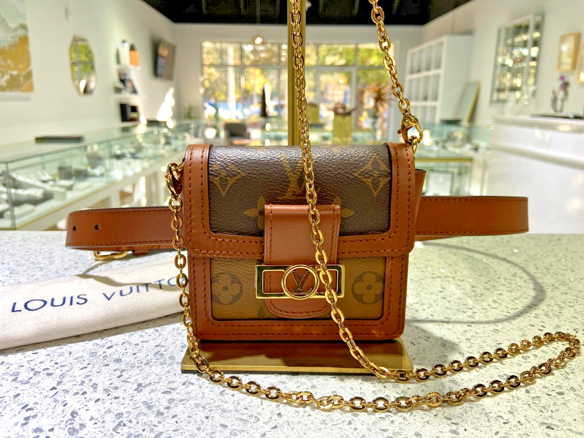 Handbag Lv Dauphine Small LOUIS VUITTON Reverse Monogram Dauphine