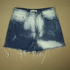 Pacsun Ultra High Rise Vintage Cut Off Shorts Women's Size 26 Button Fly Denim