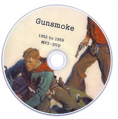 Old Time Radio Gunsmoke Shows 390 Episodes in MP3 on CDs Free Sampler  CD