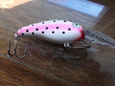 Custom Painted Older Bomber Deep Flat A, Holdover Trout