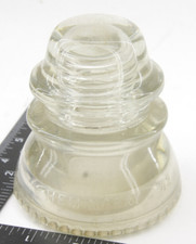 Glass Utility Insulator Hemingray 42 O-8 Made in USA - VINTAGE
