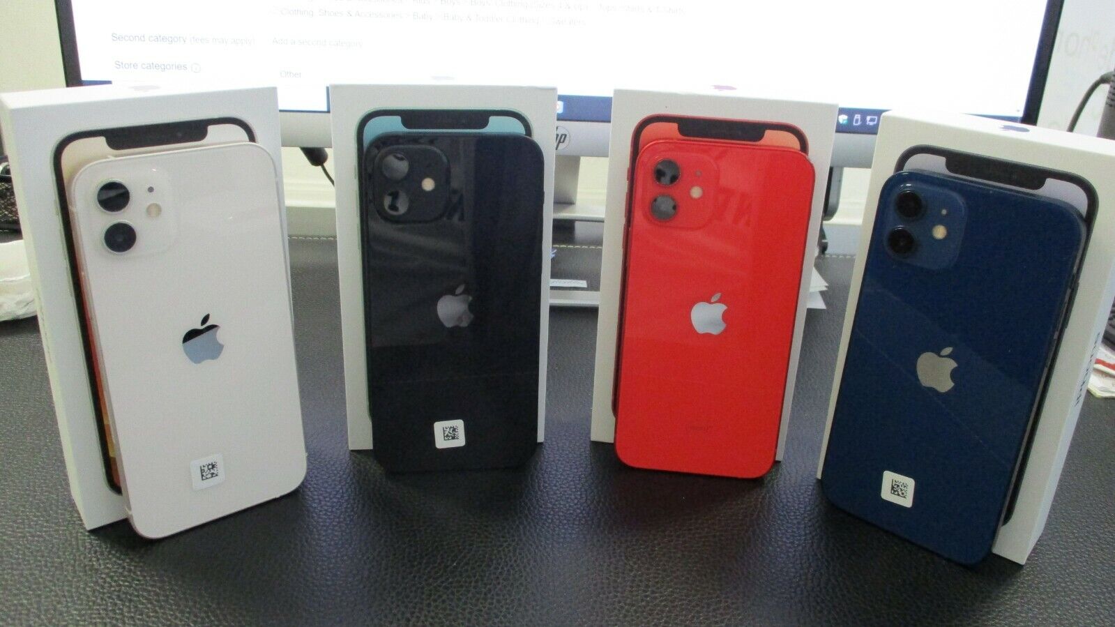 The Price of Used OEM Box Apple iphone 12 Factory Unlocked 256GB A2172 Blue Green Red Black | Apple iPhone