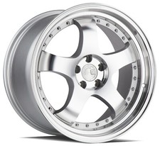 Aodhan Ah03 18x9.5 30 5x114.3 Silver W Machined Face Set Of 4 Wheels