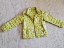 Uniqlo Jacket Unisex Kids Sz 6-7 Quilted Puffer Full-Zip Mock Neck
