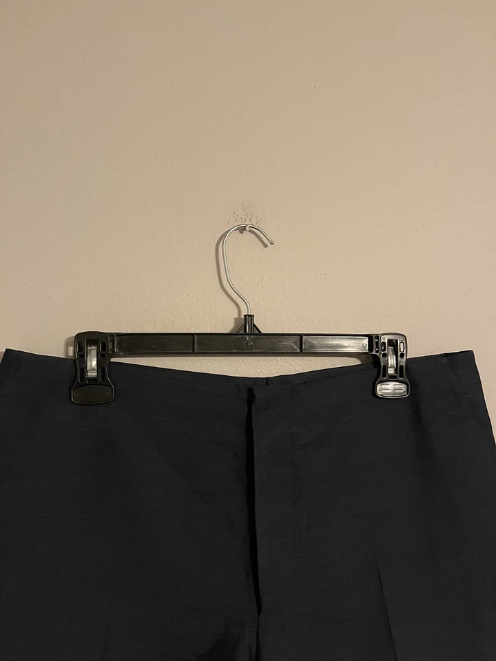 Pantalones Pantalones Marni Commessa Hechos en Italia Lana Seda Azul Marino - Para Mujer 46 Foto 2 de 4