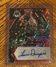 Louis Dampier 2022-23 Mosaic #FB-DAM Red Fast Break Prizm Autograph 23/49 HOF
