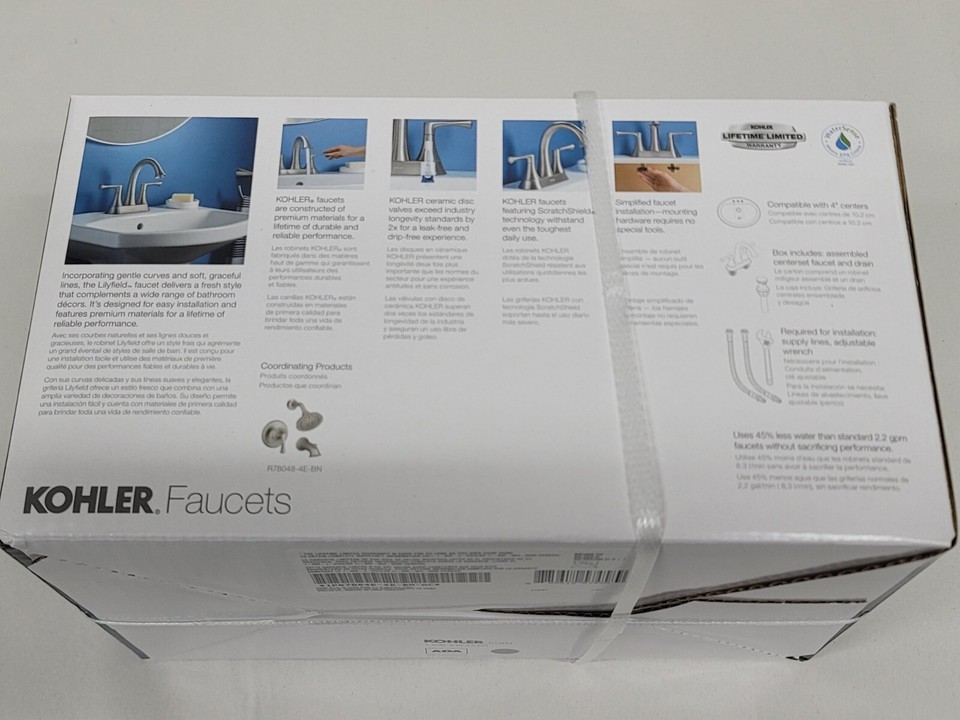 Kohler Lilyfield Küchenarmatur – Ausziehbar, 1 Griff, Edelstahl, Mit Touch-Sprühkopf & Seifenspender