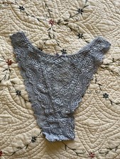 NWT FREE SHIPPING Chantelle Cheeky Hi-Cut Panties. L. Light Blue