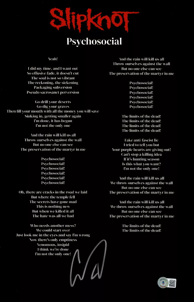 Slipknot - We Are Not Your Kind Lyrics and Tracklist