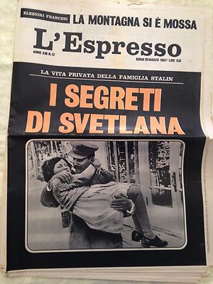 L'ESPRESSO Nr. 12 - 19. März 1967 - Die Geheimnisse von Svetlana