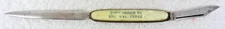 Vtg Ambassador USA Letter Opener Folding Pocket Knife Advertising FORT DODGE IA