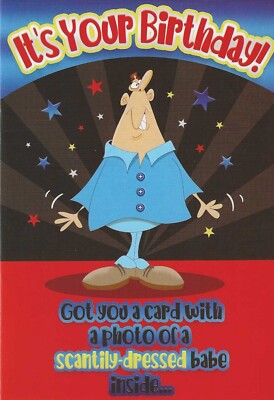 JOKE HUMOUR FUNNY MALE BIRTHDAY CARD | eBay UK