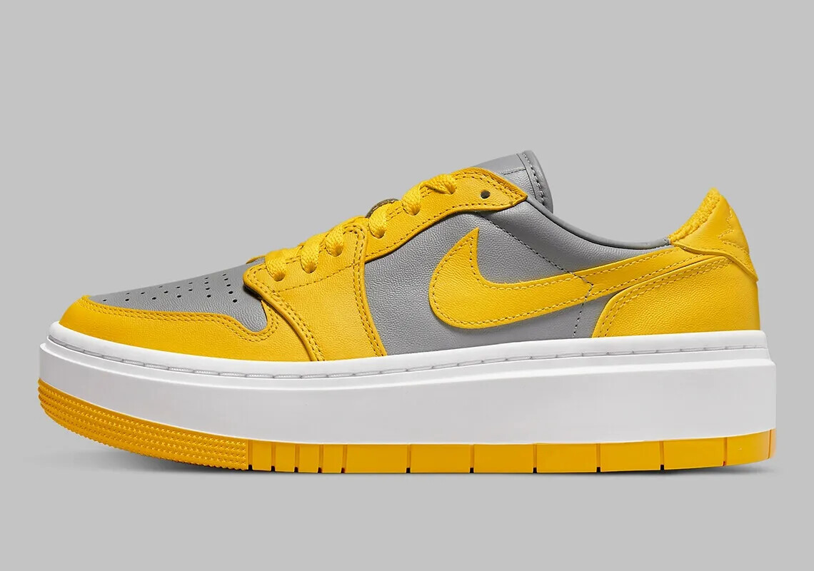 Nike Air Jordan 1 Elevate Low グレー/イエロー Nike Air Jordan 1 Elevate Low Yellow Grey Sneakers DH7004