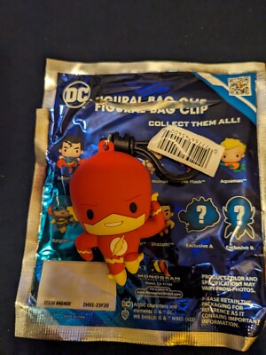 The Flash running Monogram Figural bag clip