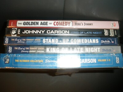 Lot of 5 NEW Johnny Carson DVD DVDs Ultimate collection Vol 1-3, King, Stand-up,