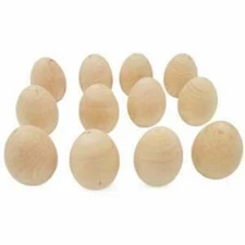 Ostern Unfinished Leere Holz Ei Natürliche Holz Simulation Eier DIY