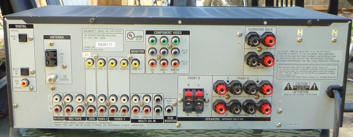 SONY AVアンプ AM/FM ST-V959VT SONY STR-AV970X FM Stereo / FM-AM Receiver Dolby Audio Video