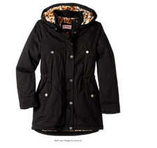 Urban Republic Girl's Natasha Cotton Twill Anorak Jacket Big Kids Black 16