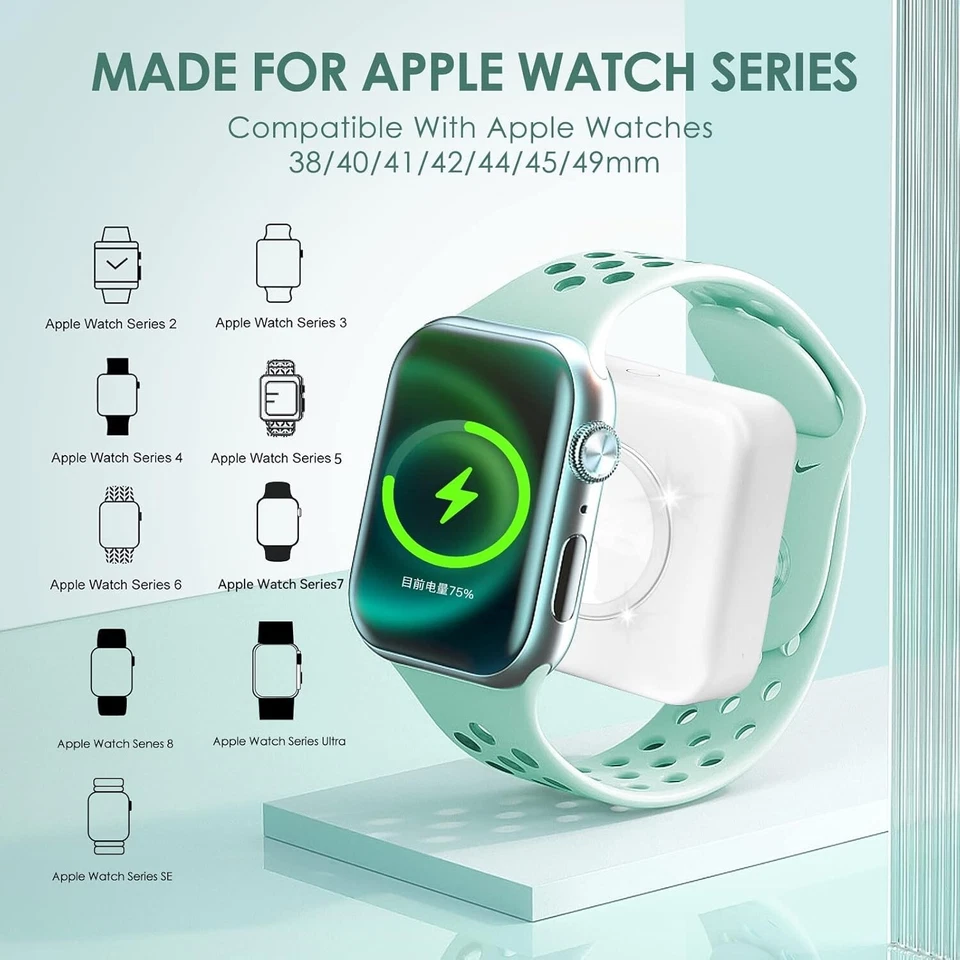 Magnetic USB Charging Cable Charger For Apple iWatch Series 3/4/5/6/SE/7/8/9 - Image 3 of 4