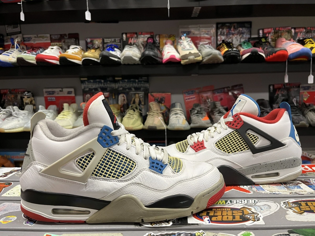 Atlantic Leia Pounding Air Jordan 4 What The 2019 Size 12 Used Rare Retro Authentic Multicolor MJ  OG J4 | eBay