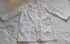 NEW Medline 3 Pocket White Medical Lab Scrub Uniform Coat Size XL