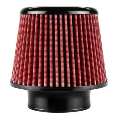 DC SPORTS UNIVERSAL OPEN CONE AIR FILTER 3.5'' INLET x 6.25'' - OILED / WASHABLE