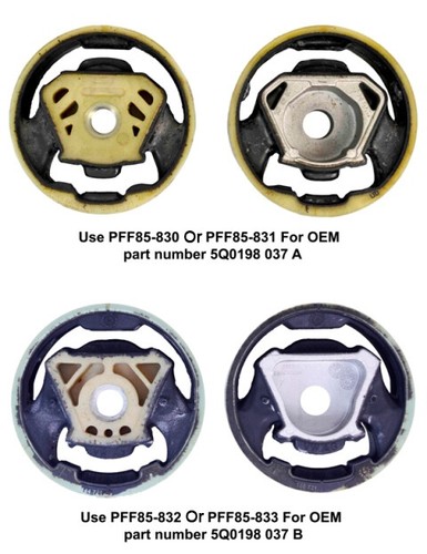 Powerflex Lower Engine Mount Insert (Large) Diesel PFF85-830R - Picture 2 of 4