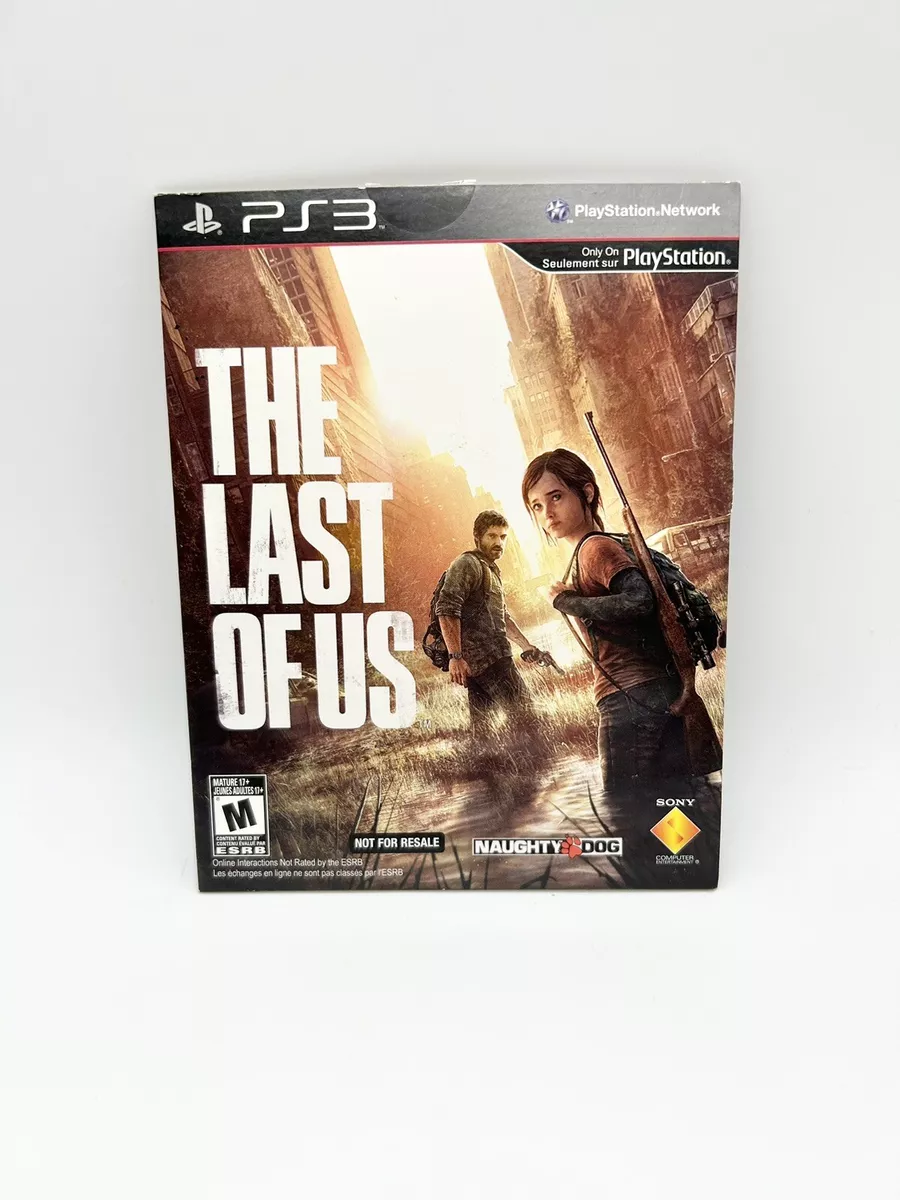 PlayStation 3 The Last of Us Not for Resale cardboard sleeve version PS3