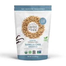 One Degree Organic Foods Gluten Free Sprouted Granola Vanilla Chia 11 oz