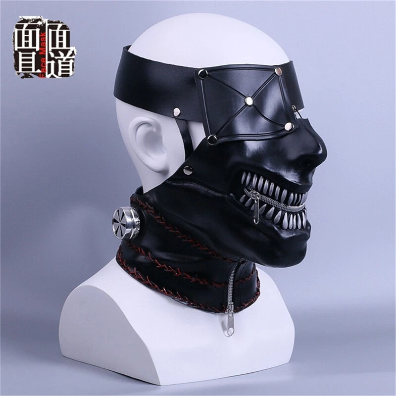 Tokyo Ghoul Kaneki Ken Mask Cosplay Halloween Party Props PVC Full Mask Headgear - Image 3 of 4