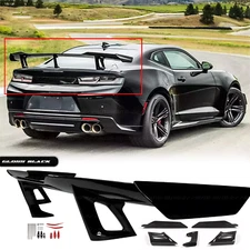 Trunk Spoiler Wing Gloss Black For 2016-2024 Chevy Camaro ZL1 1LE Style LT RS SS