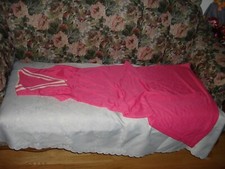 Vintage Vanity Fair Beautiful Unique Nylon Fuchsia Pink Full Nightgowns Size 32