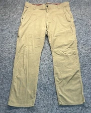 Wrangler Pants Men’s Size 38x30 Khaki Rugged Outdoor Wear Cargo Pockets Comfort