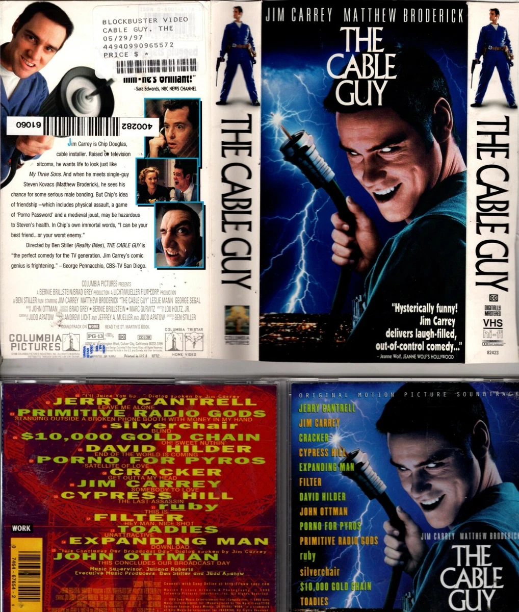 Ultra Rare CABLE GUY Package Includes DVD, Soundtrack CD & Vintage VHS  SlipCase | eBay