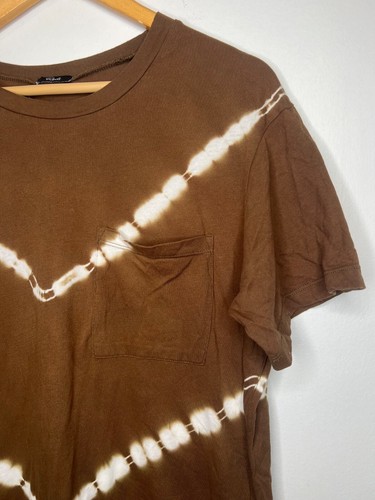 Rails T-Shirt Dress Women's L Brown Canteen Chevron Dress Stripe Casual - Picture 3 of 8