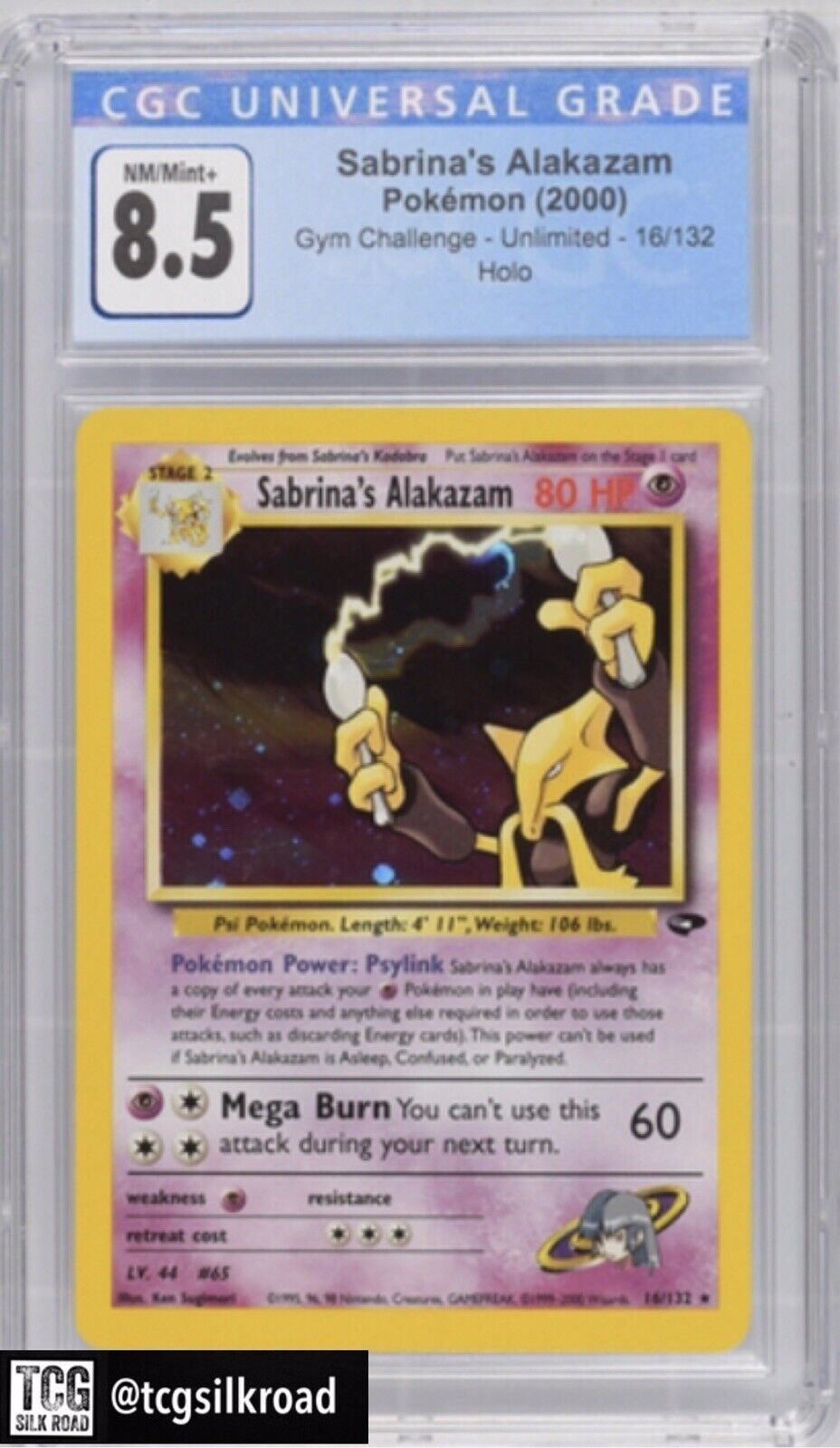  Sabrina's Alakazam - 16/132 - Holo Rare - Unlimited Edition :  Toys & Games