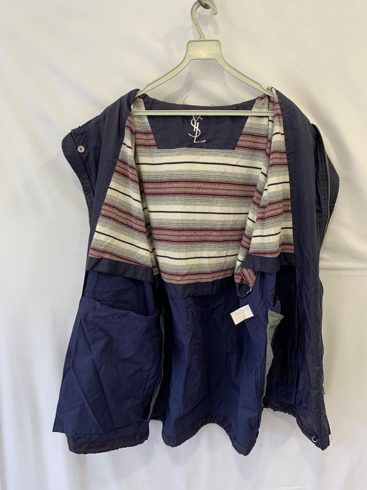 Yves Saint Laurent Pour Homme Vintage Navy Hooded… - image 6