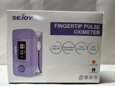 SEJOY Fingertip Pulse Oximeter Blood Oxygen Saturation Monitor SPO2 Rate Meter